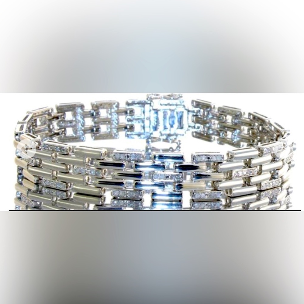 Panthere Link 1.00 ct Diamond Bracelet